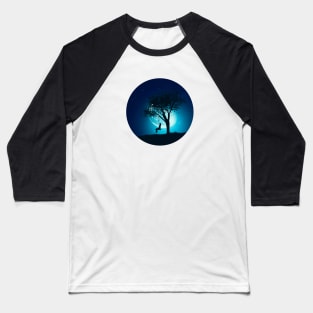 Girl on swing at night Baseball T-Shirt